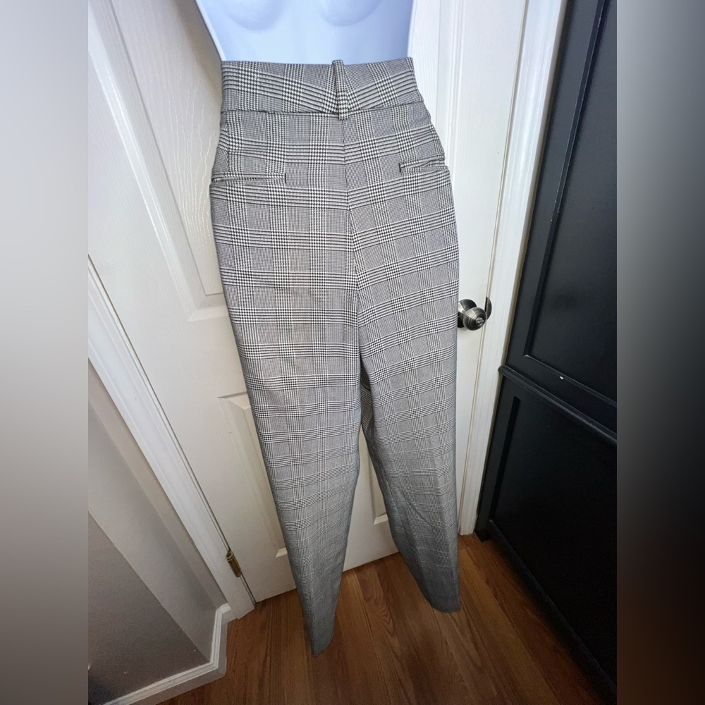 Ann Taylor Gray Plaid Trousers - Picture 4 of 12
